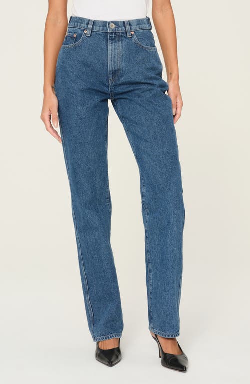 DL1961 Demie High Waist Straight Leg Jeans North Beach at Nordstrom,