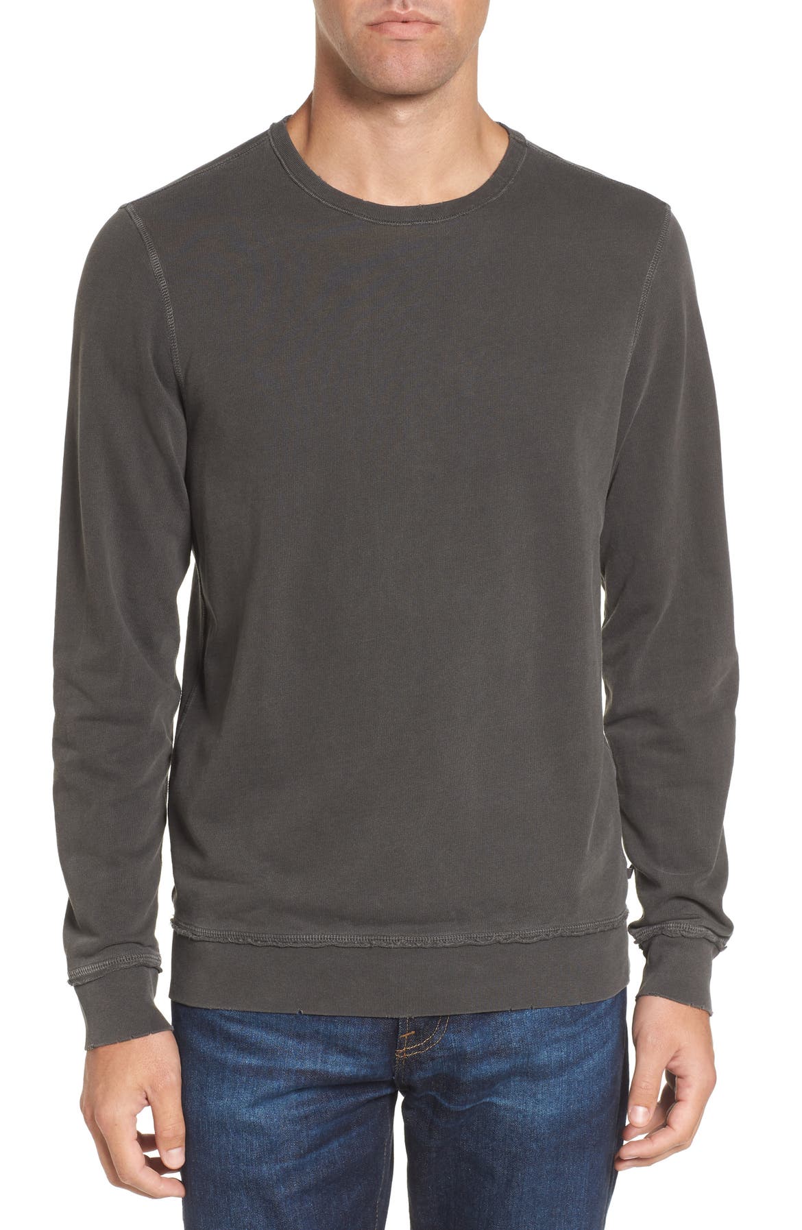 AG Brendan Raw Edge Crewneck Sweatshirt | Nordstrom