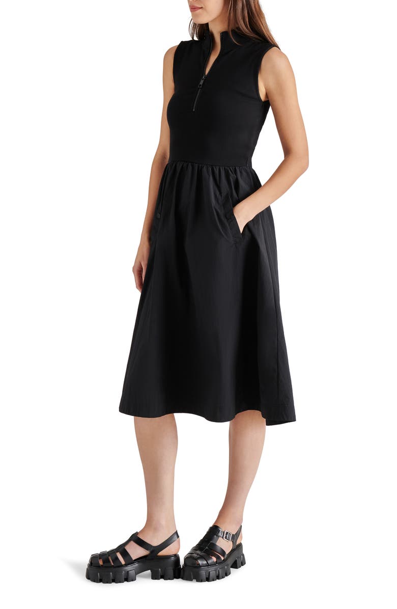 Steve Madden Berlin Sleeveless HalfZip ALine Dress Nordstrom