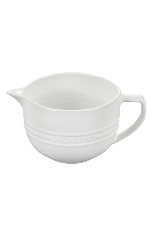 Le Creuset Stoneware Batter Bowl in White 
