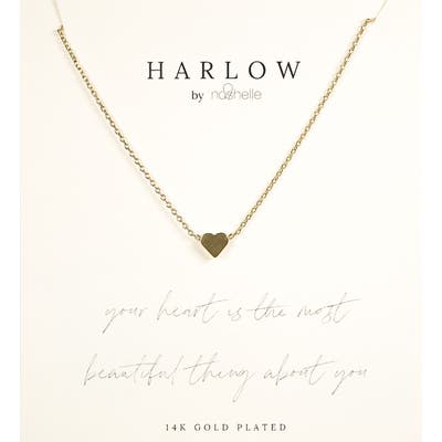 Harlow By Nashelle Simple Heart Boxed Necklace