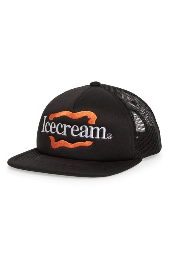 Icecream Essential Snapback Baseball Cap In Black