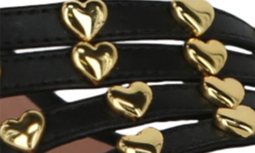 Moschino Stud-embellishment 9 Leather Sandal In Black