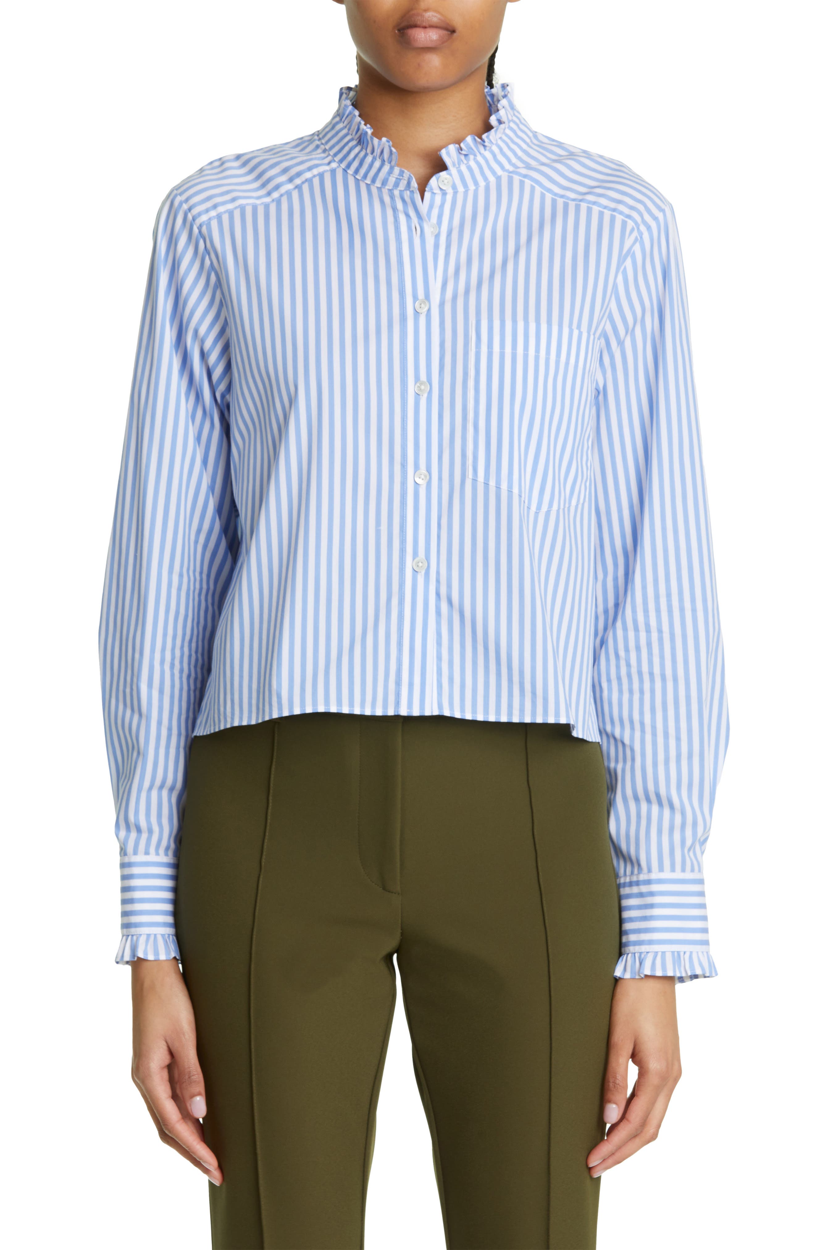 Veronica Beard Whitman Stripe Blouse | Nordstrom