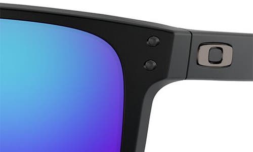 Oakley Holbrook Xl 59mm Polarized Sunglasses In Matte Black/prizm Sapphire
