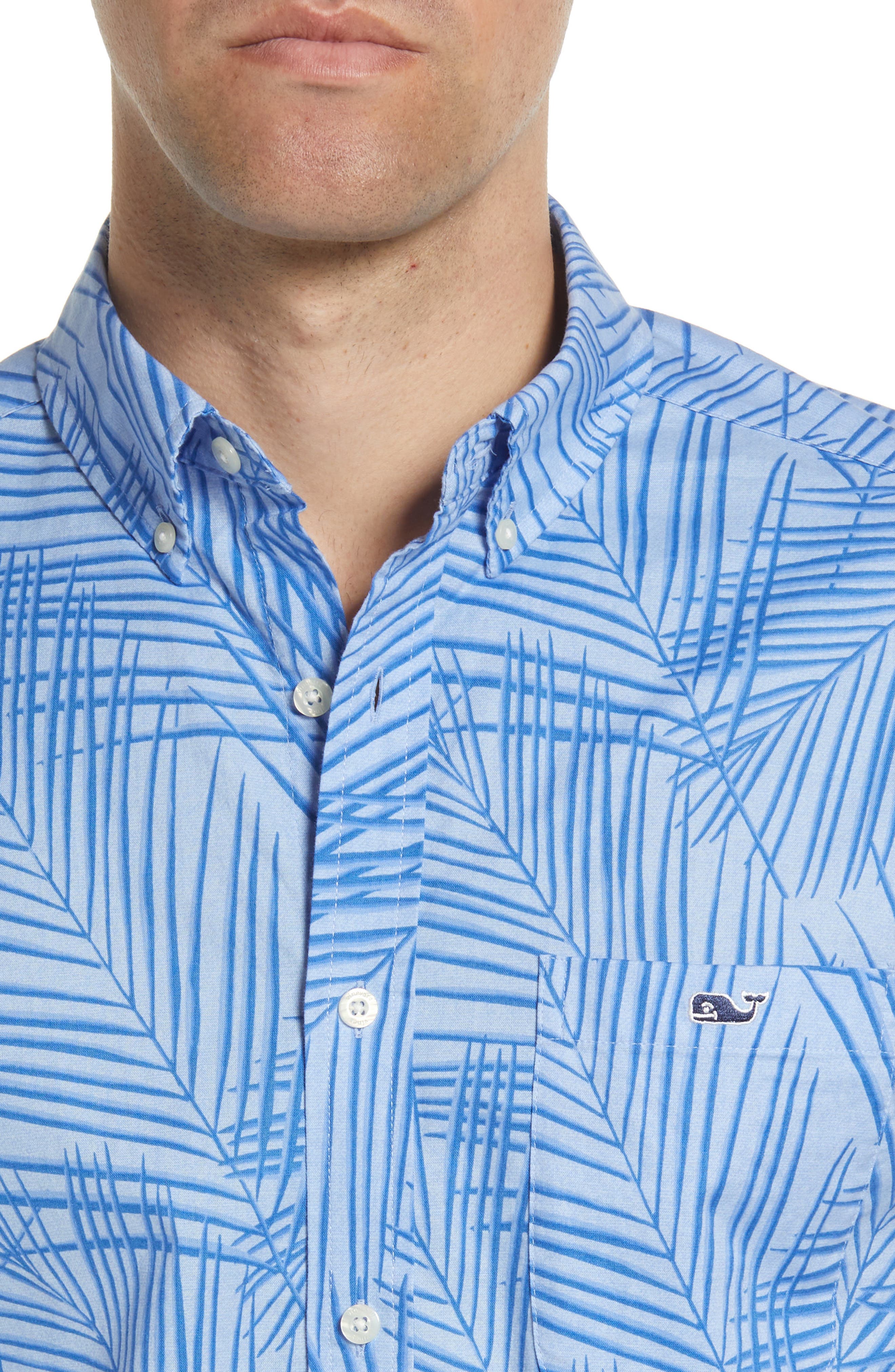 vineyard vines Leaf Print Short Sleeve 