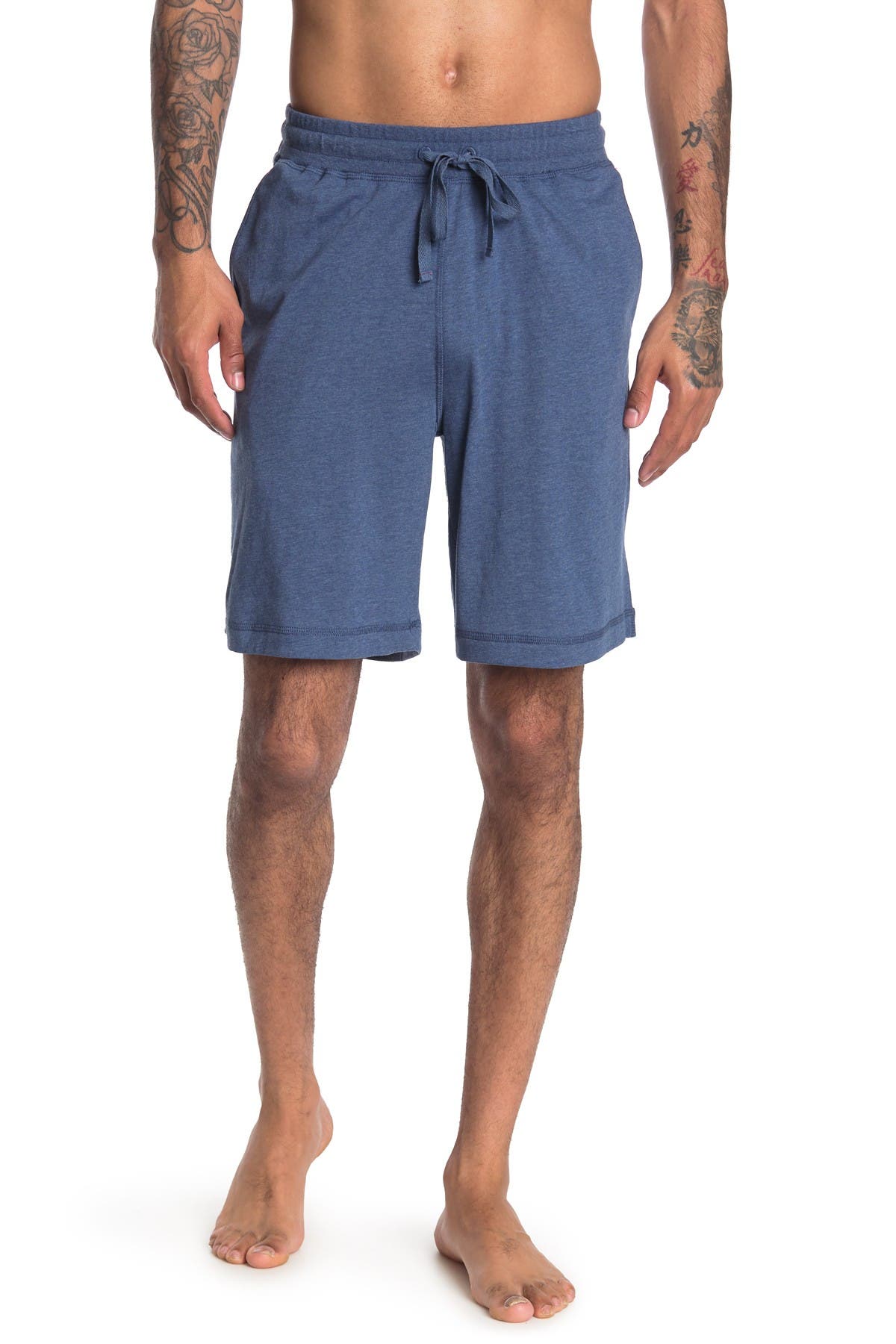 blue lounge shorts