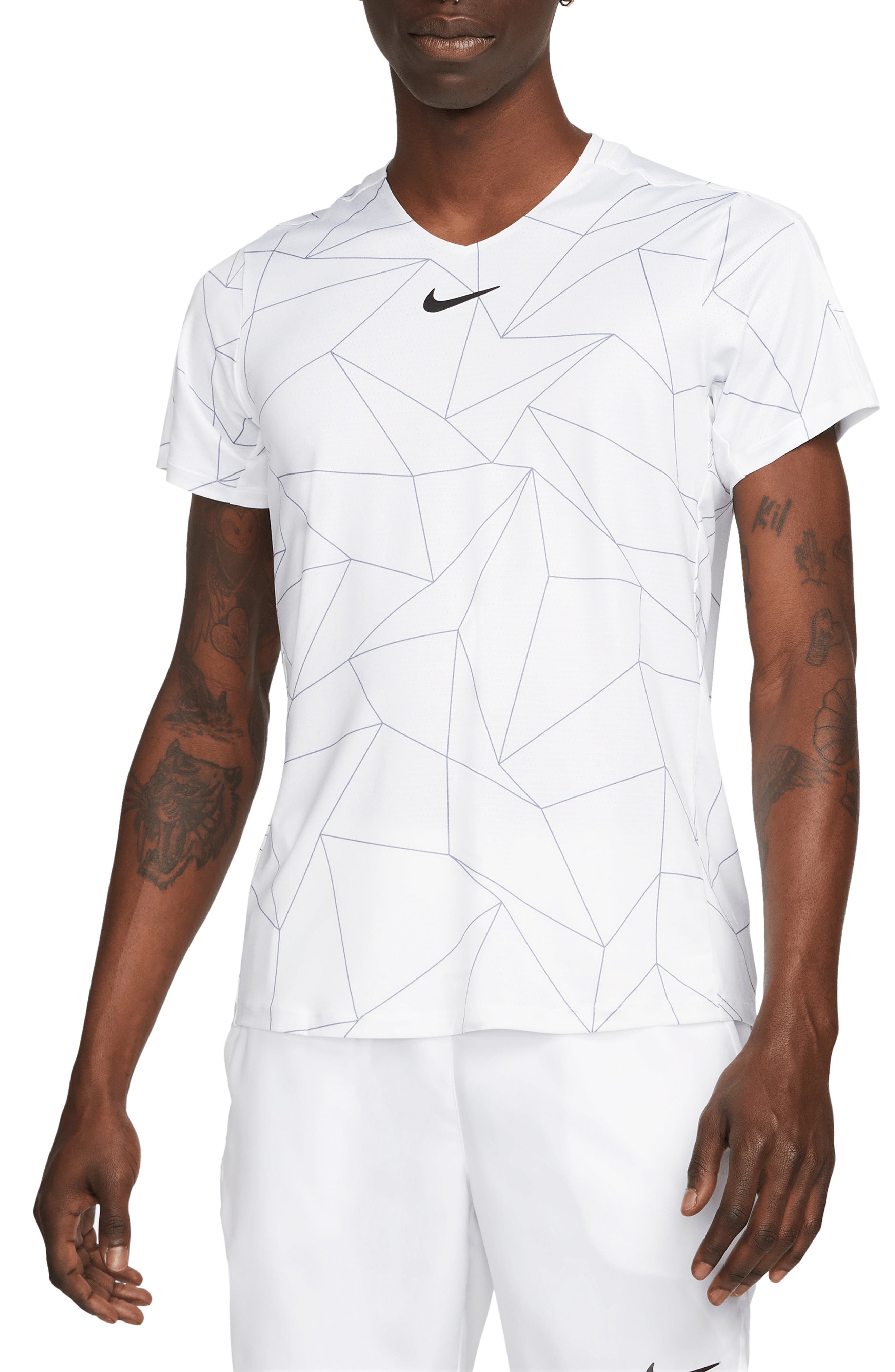 nike dri fit v neck mens