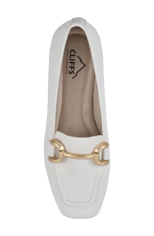 Shop Cliffs By White Mountain Bestow Bit Loafer In White/smooth
