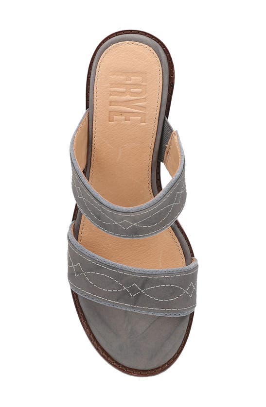 Frye Pipa Platform Sandal In Grey Sky