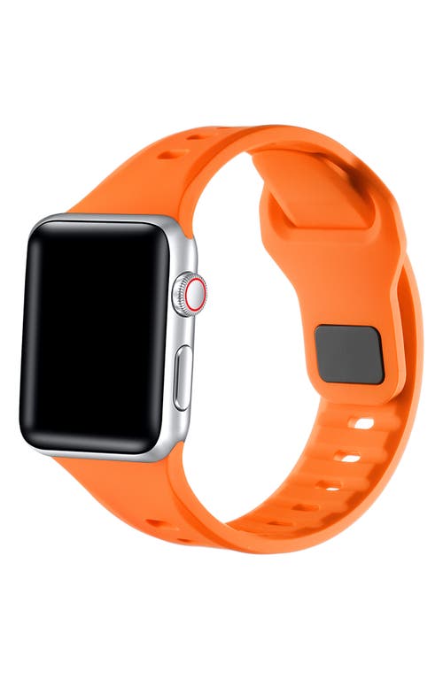 Shop The Posh Tech Premium Silicone 42–49mm Apple Watch® Watchband In Orange