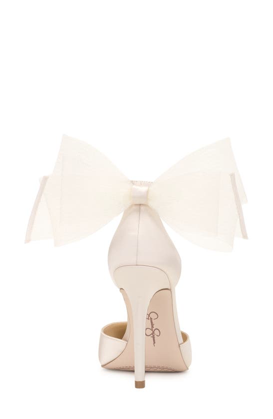 Shop Jessica Simpson Phindies Ankle Strap Pointed Toe Pump In Off White