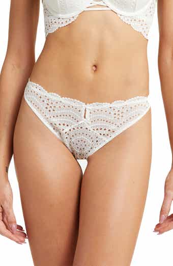 New Years stretch spandex Unisex panties White Red gift open Butterfly  style