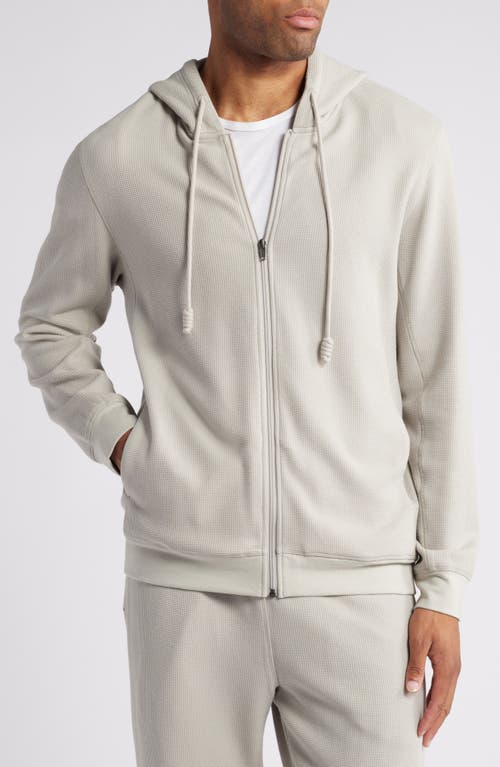 DANIEL BUCHLER DANIEL BUCHLER WAFFLE TEXTURE ZIP HOODIE 