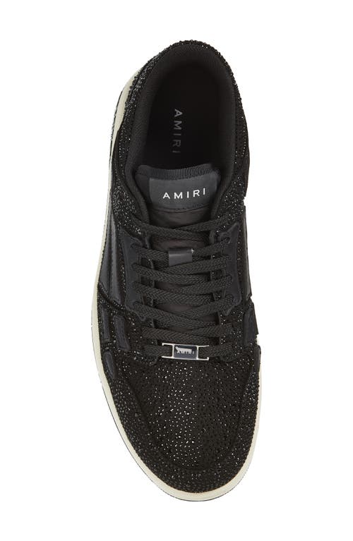 AMIRI AMIRI SKELETON CRYSTAL LOW TOP SNEAKER