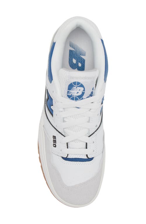 Shop New Balance 550 Basketball Sneaker In Brighton Grey/blue Agate