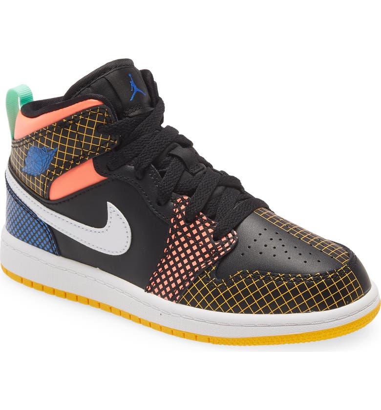 NIKE 1 Mid MMD Sneaker, Main, color, BLACK/ WHITE/ ROYAL/ GREEN