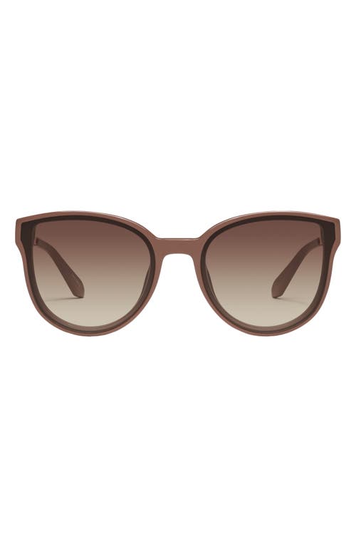 Date Night 54mm Round Sunglasses in Doe /Brown