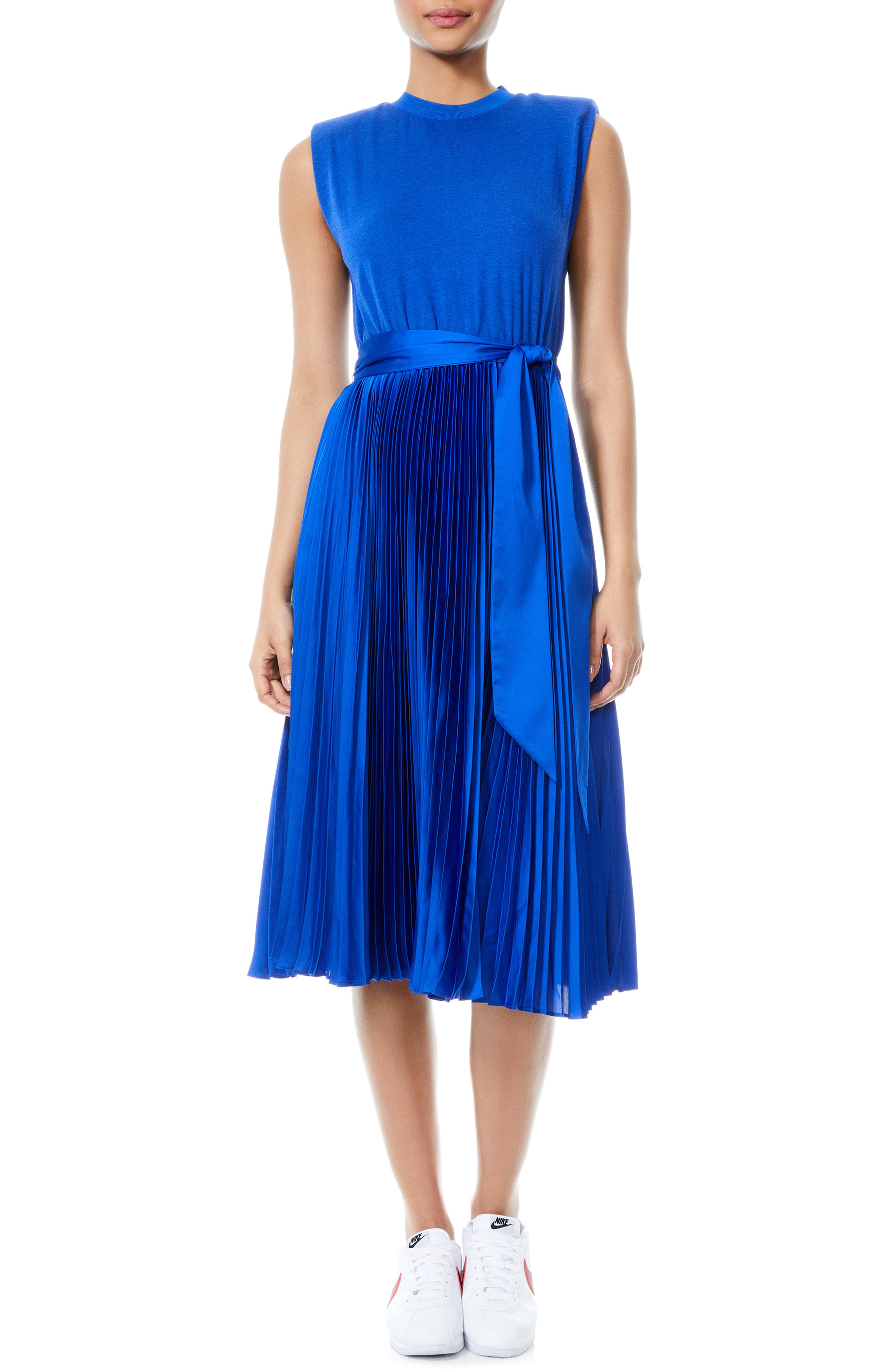 mid length pleated dress