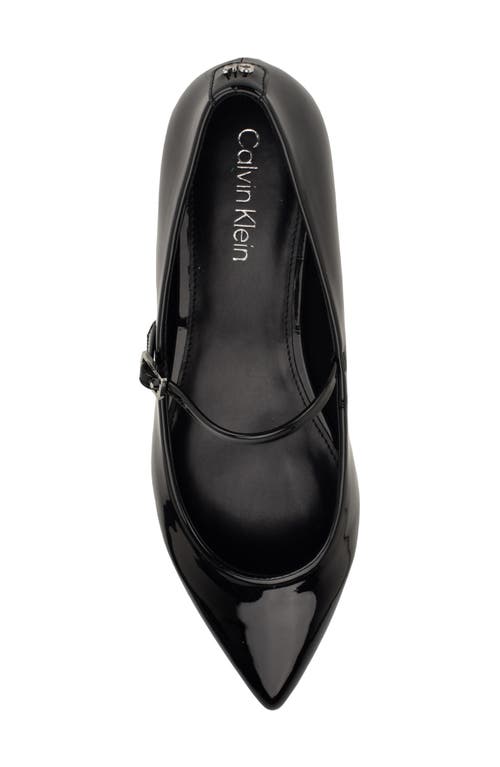 Shop Calvin Klein Kamryn Pointed Toe Flat In Black