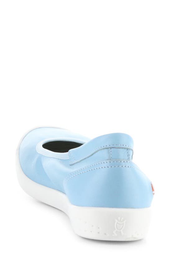 Shop Softinos By Fly London Ilme Ballet Flat In Sky Smooth Leather