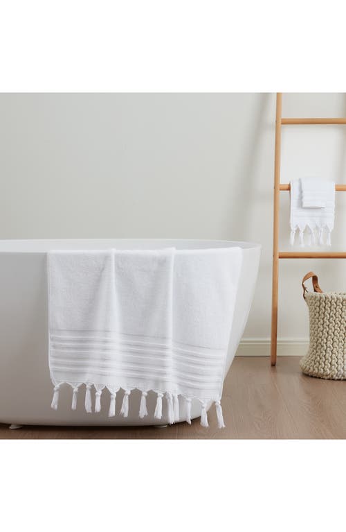 Shop Ugg(r) Ava Tied Fringe Bath Towel In Bright White