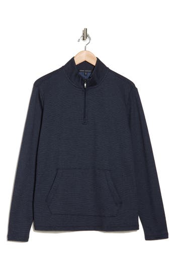 Robert Barakett Hobart Half Zip Pullover In Dark Caspian