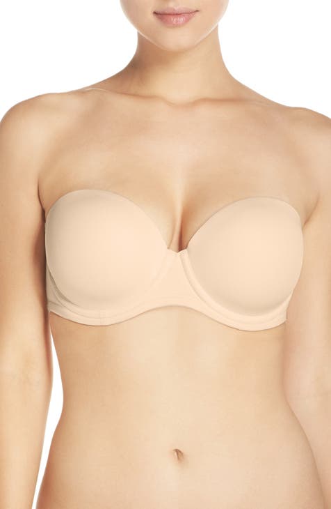  Womens Underwire Bandeau Minimizer Starpless Bras For Large  Bust Pale Nude 30B