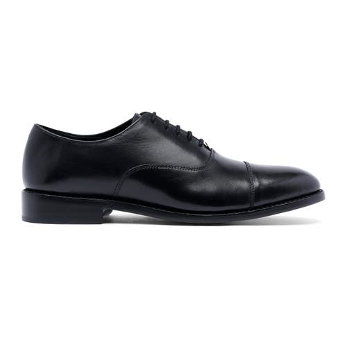 Anthony Veer Clinton Cap-toe Oxford In Black