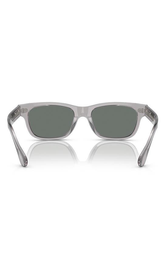 Shop Oliver Peoples Rosson Sun 53mm Square Sunglasses In Grey