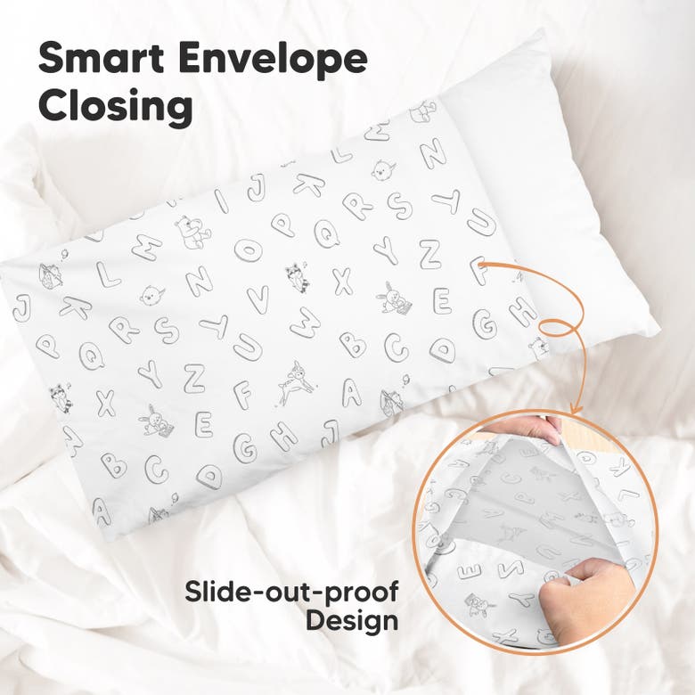 Keababies Printed Toddler Pillowcase 13x18" In Abc Land