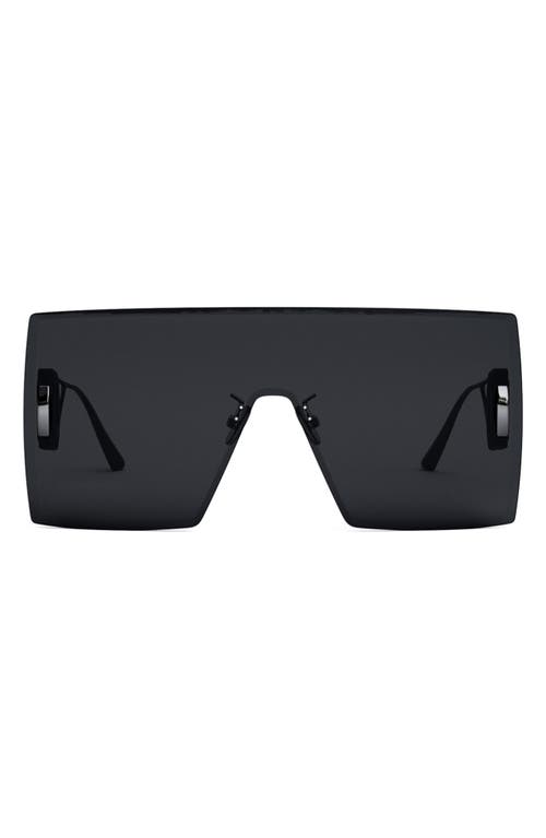 Dior 30montaigne M1u 141mm Shield Sunglasses In Shiny Gunmetal/smoke