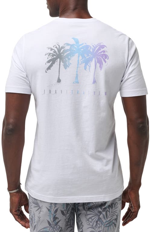 Shop Travismathew Private Flight Graphic T-shirt In White