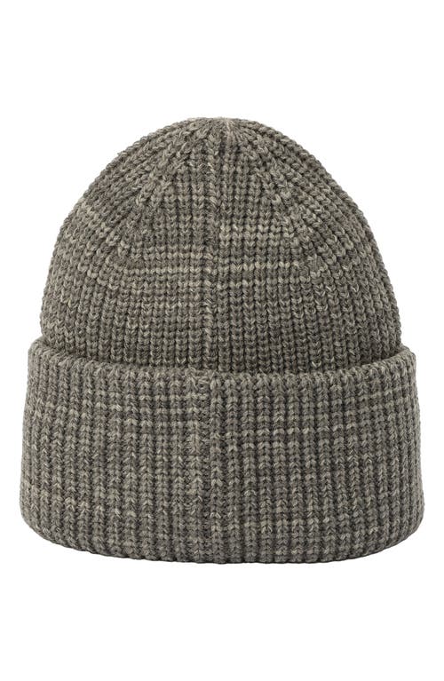 Kurt Geiger London Beaded Evil Eye Beanie In Dark Grey Marl