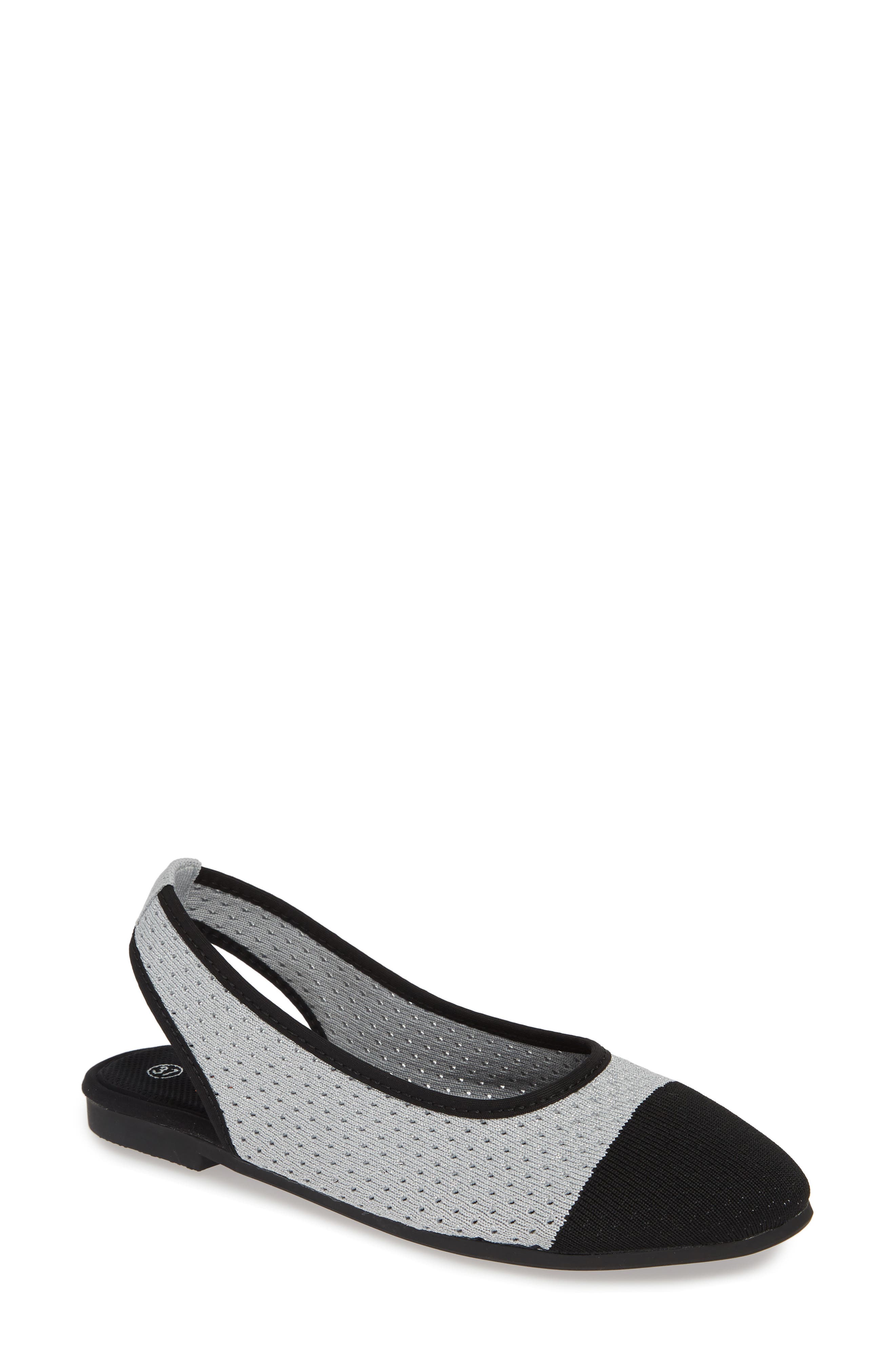 Bernie Mev. Alexa Slingback Flat, Grey