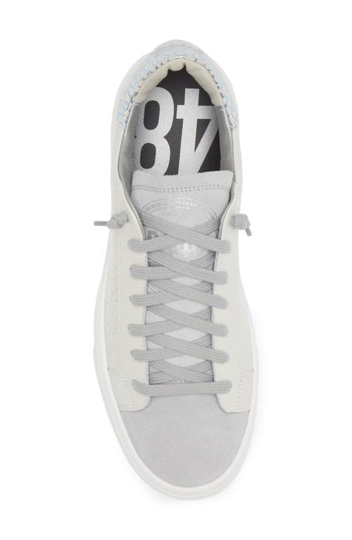 P448 Thea Platform Sneaker In White/ara