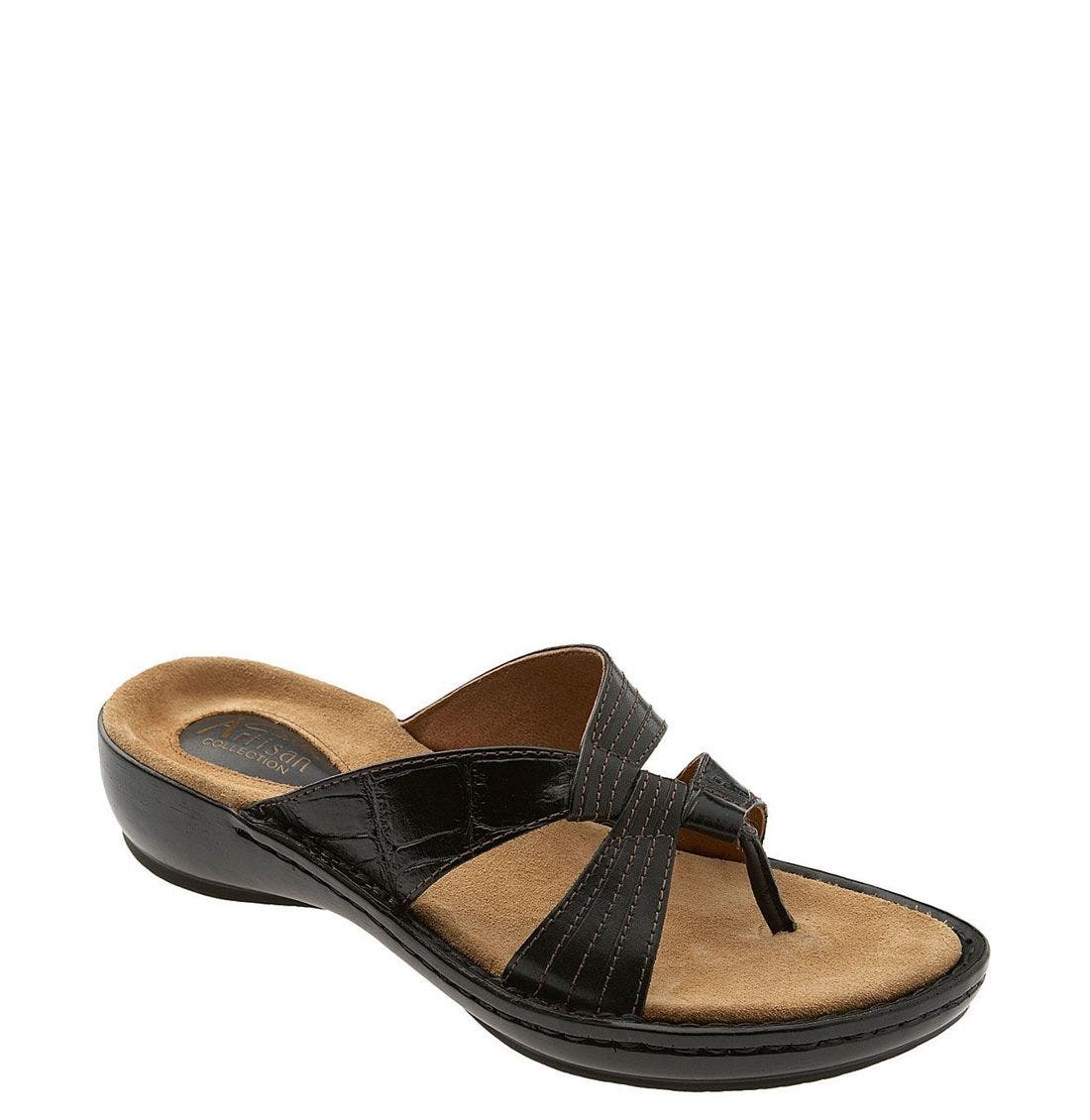 clarks artisan thong sandals
