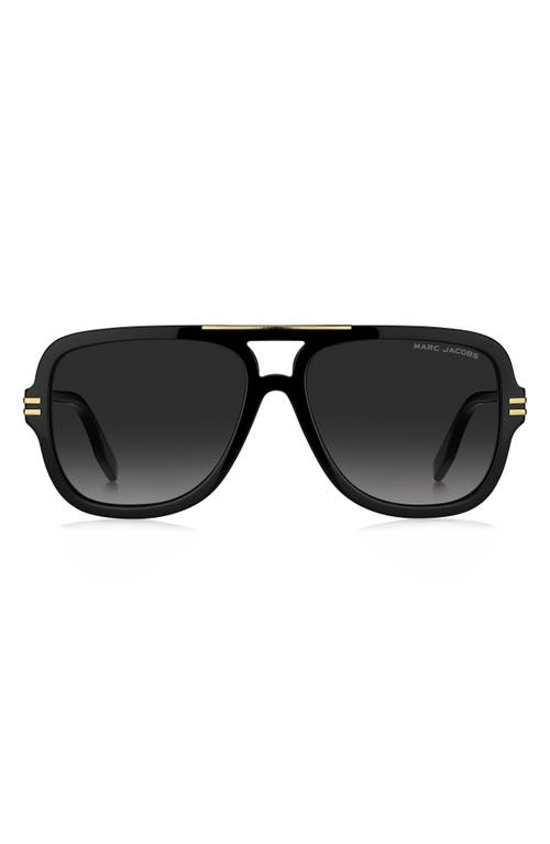 Marc Jacobs 58mm Square Sunglasses In Black