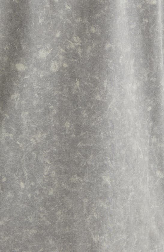 Stone Rose Acid Wash Polo In Grey