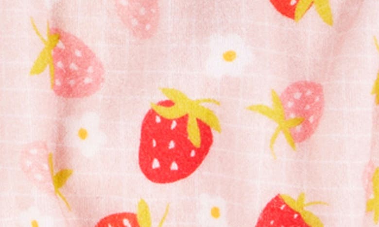 Shop Miki Miette Star Halter Bubble Romper In Strawberry Fields