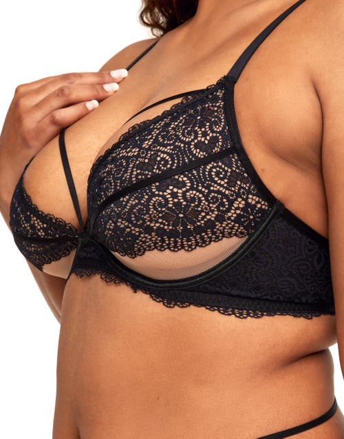 Adore Me Jenni Unlined Plunge Bra In Black
