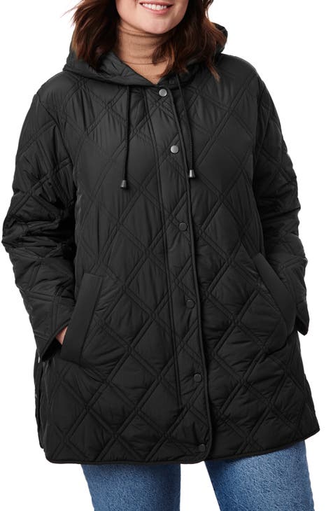 Women's Bernardo Comfortable Sleeping Bag Walker Coat - Black L / Black