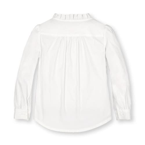 Hope & Henry Baby Girls' Organic Pintuck Button Down Blouse, Infant In White