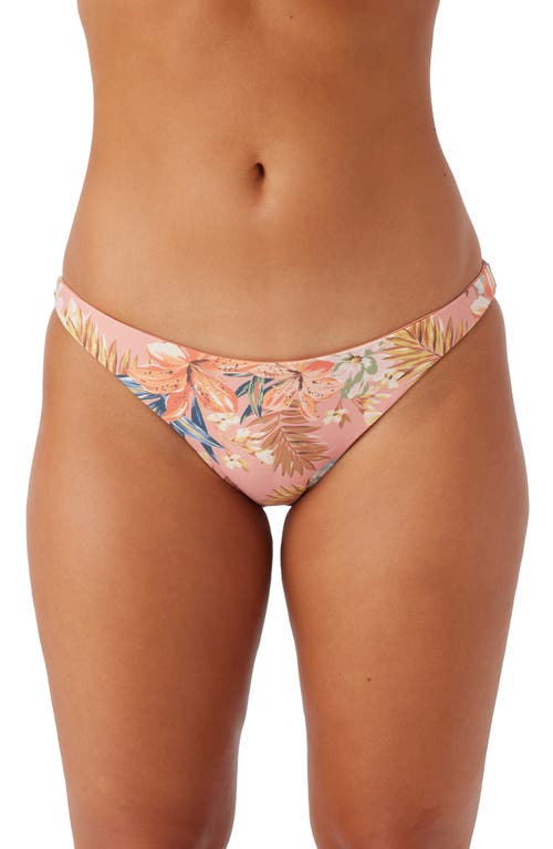 Shop O'neill Punta Tropical Rockley Bikini Bottoms In Canyon Clay