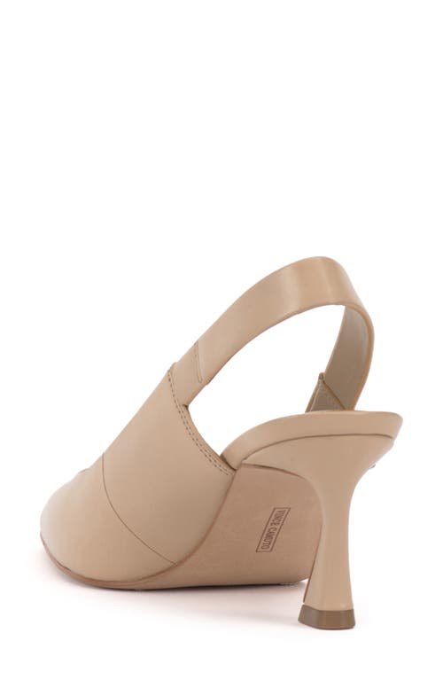 Shop Vince Camuto Samila Square Toe Slingback Pump In Soft Buff