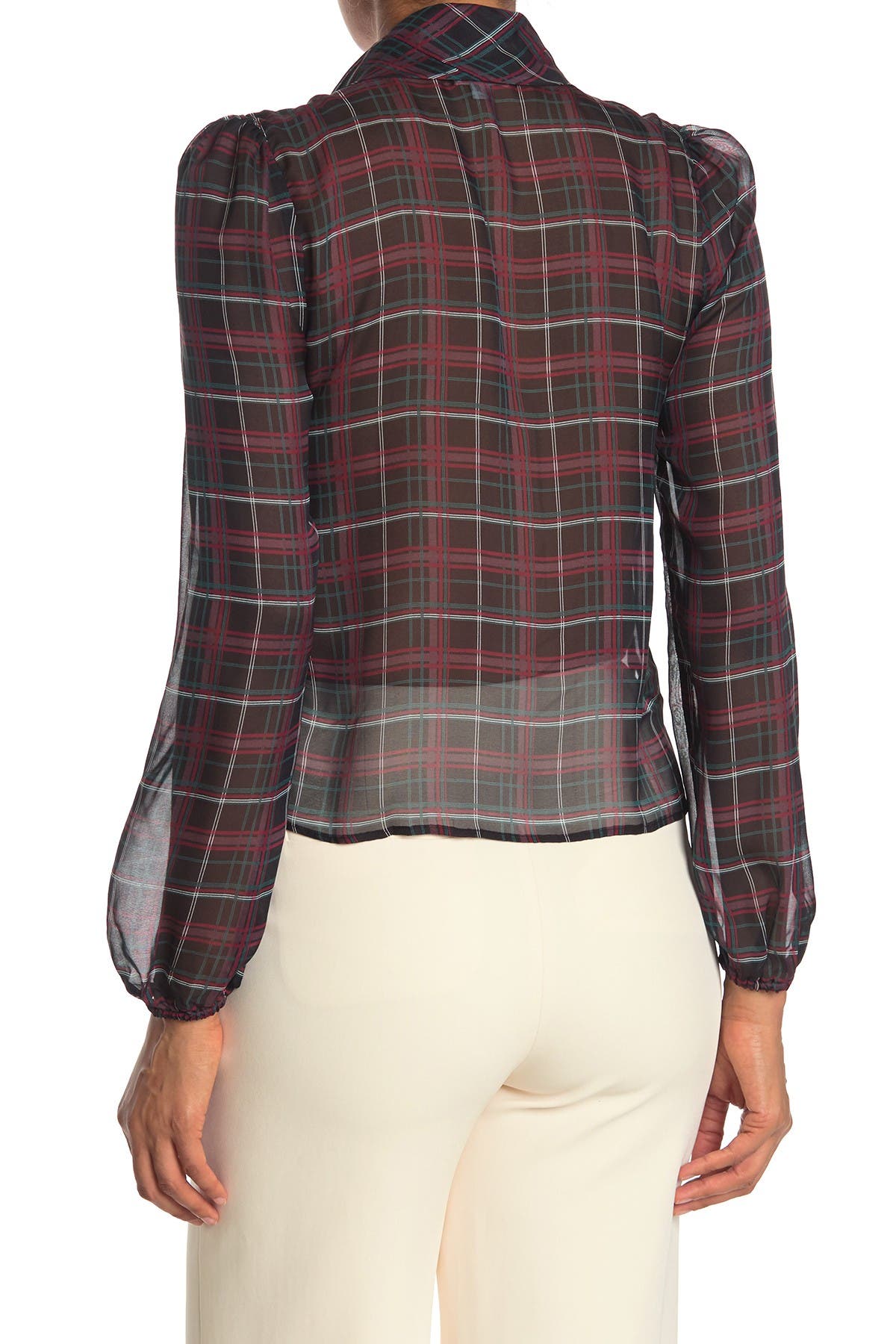 Cami Nyc Ellery Plaid Silk Blouse In Open Miscellaneous1