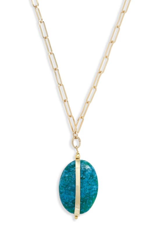 Isabel Marant Stone Pendant Necklace In Amazon