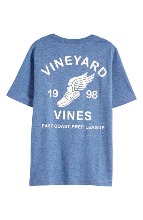 Shop Vineyard Vines Kids' Prep League Graphic T-shirt In Moonshine Heather