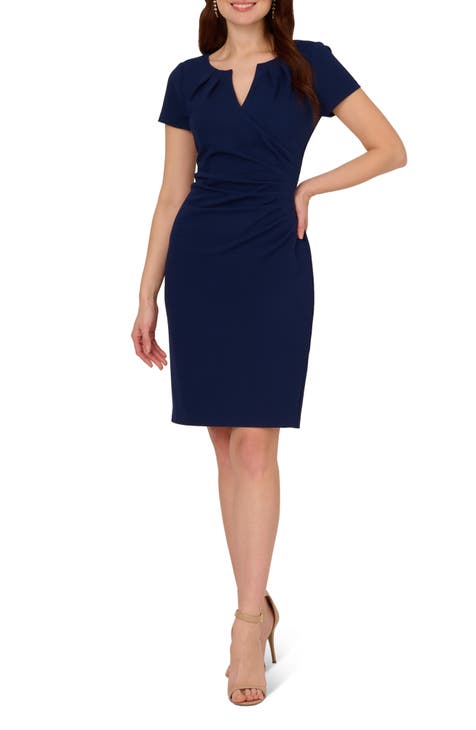 Crepe Sheath Dress