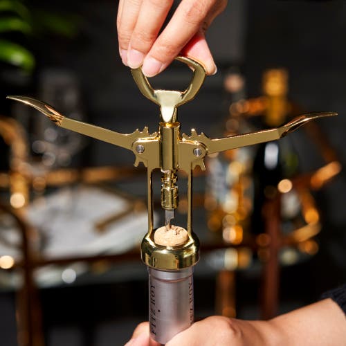 Viski Belmont Winged Corkscrew In Gold